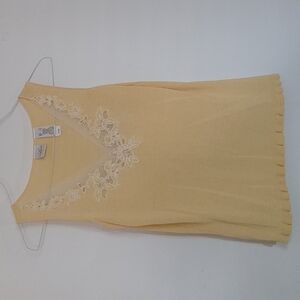 Emma James Sleeveless Top Small Yellow